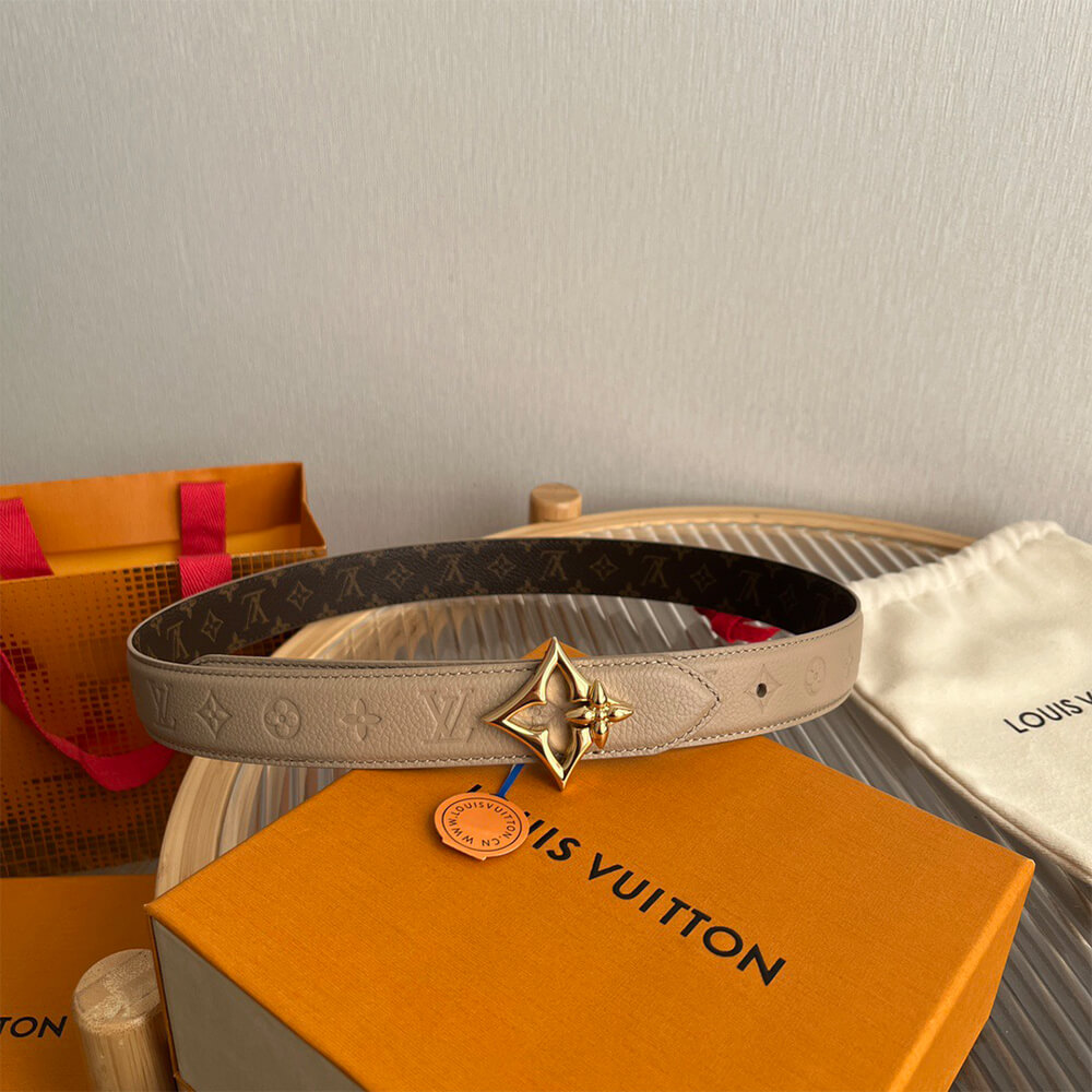 LV Flowergram 30mm Reversible Belt