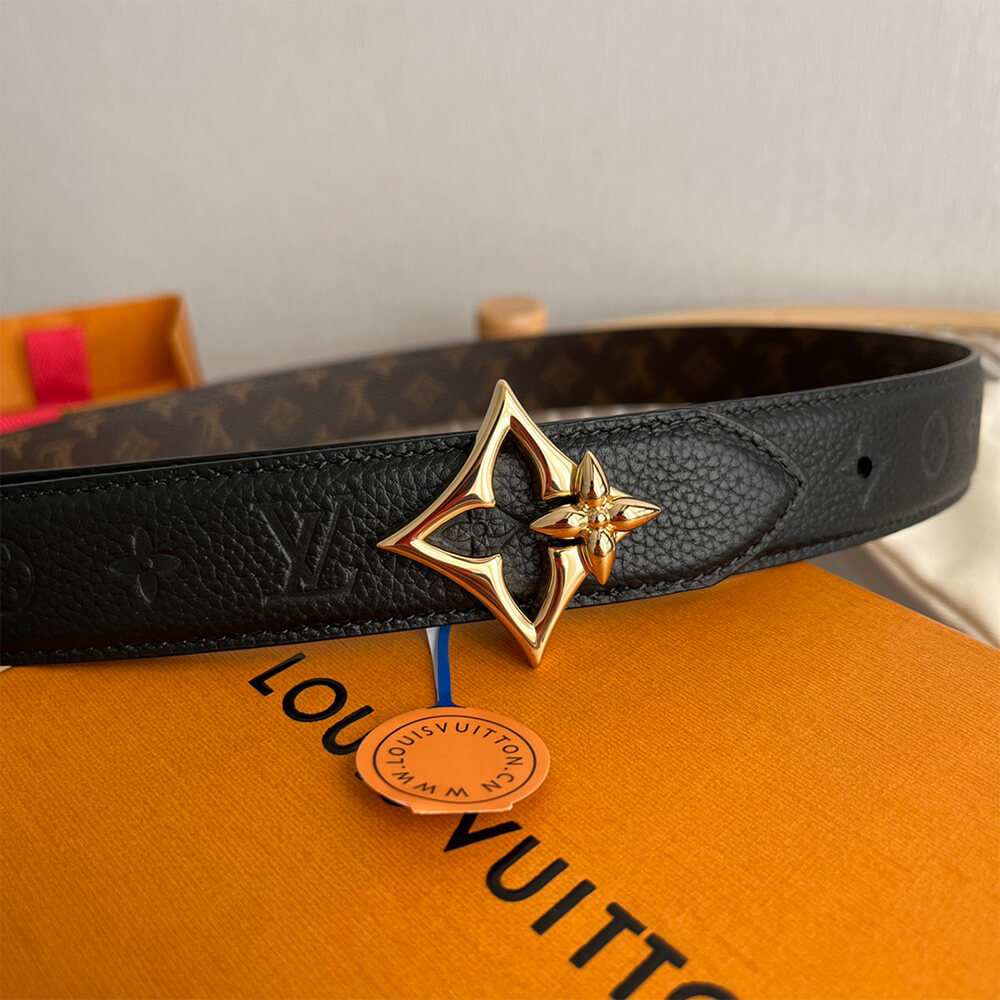 LV Flowergram 30mm Reversible Belt