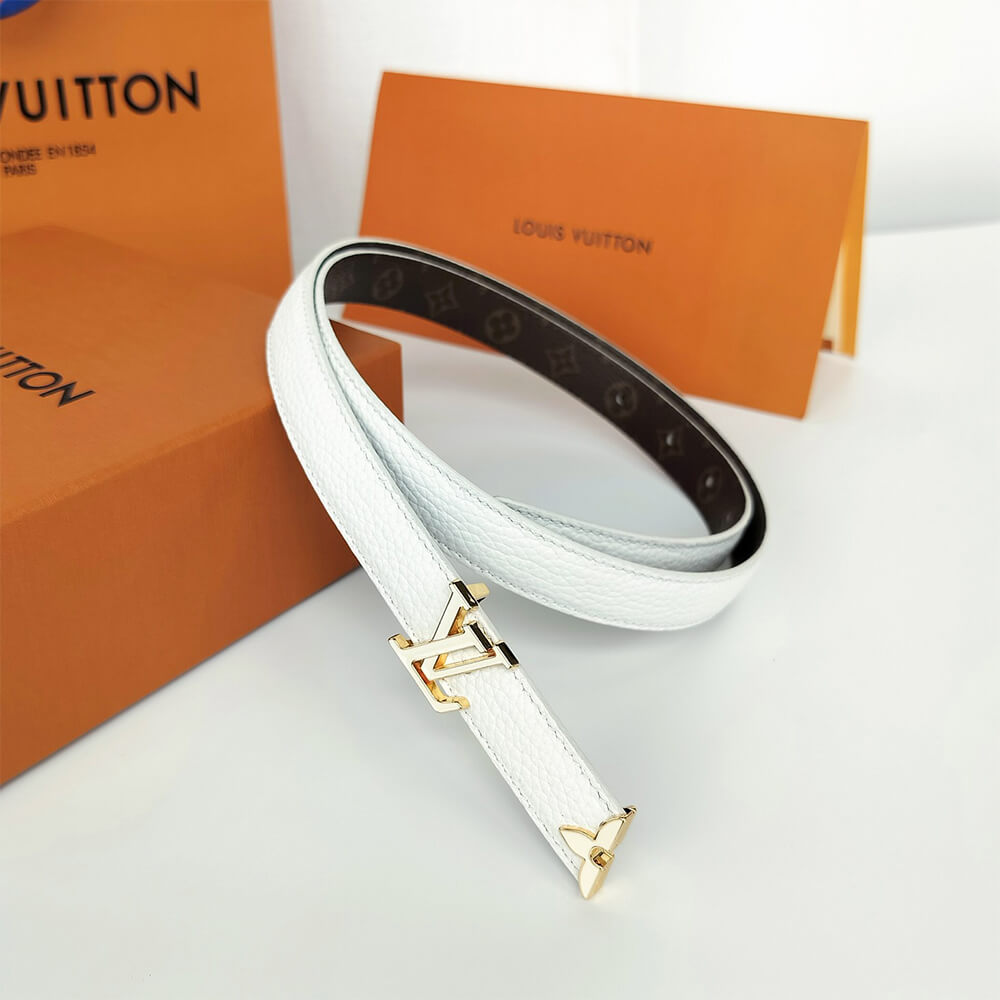 Pretty LV Enamel 20mm Reversible Belt