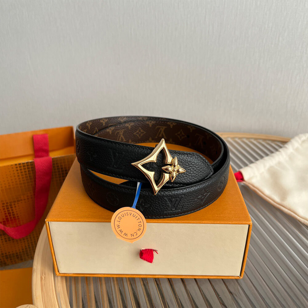LV Flowergram 30mm Reversible Belt