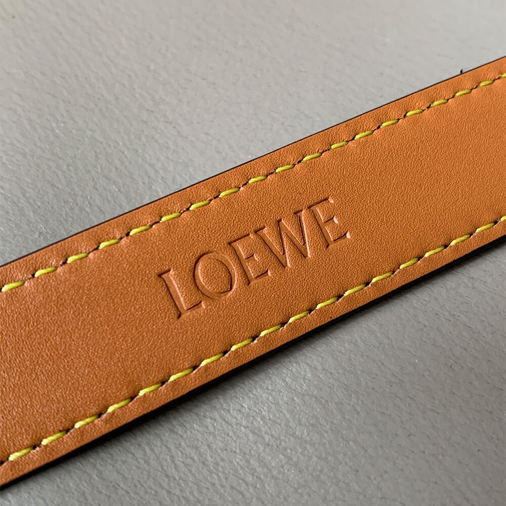 L0ew* Anagram belt in pebble grain calfskin 20mm