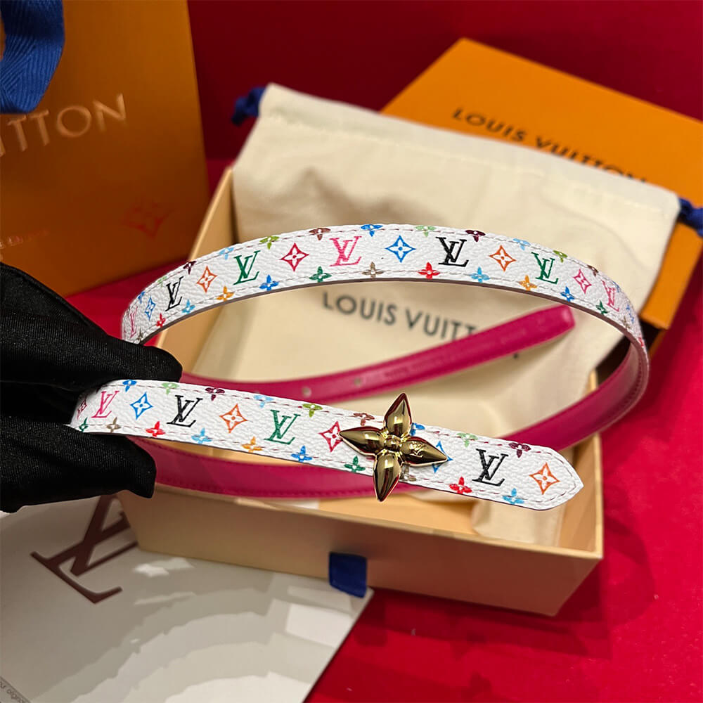 LV x TM Mini Flowergram 15mm Reversible Belt
