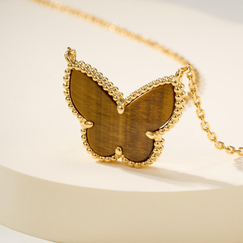 V*n Cl**f & Arpels Lucky Alhambra butterfly pendant