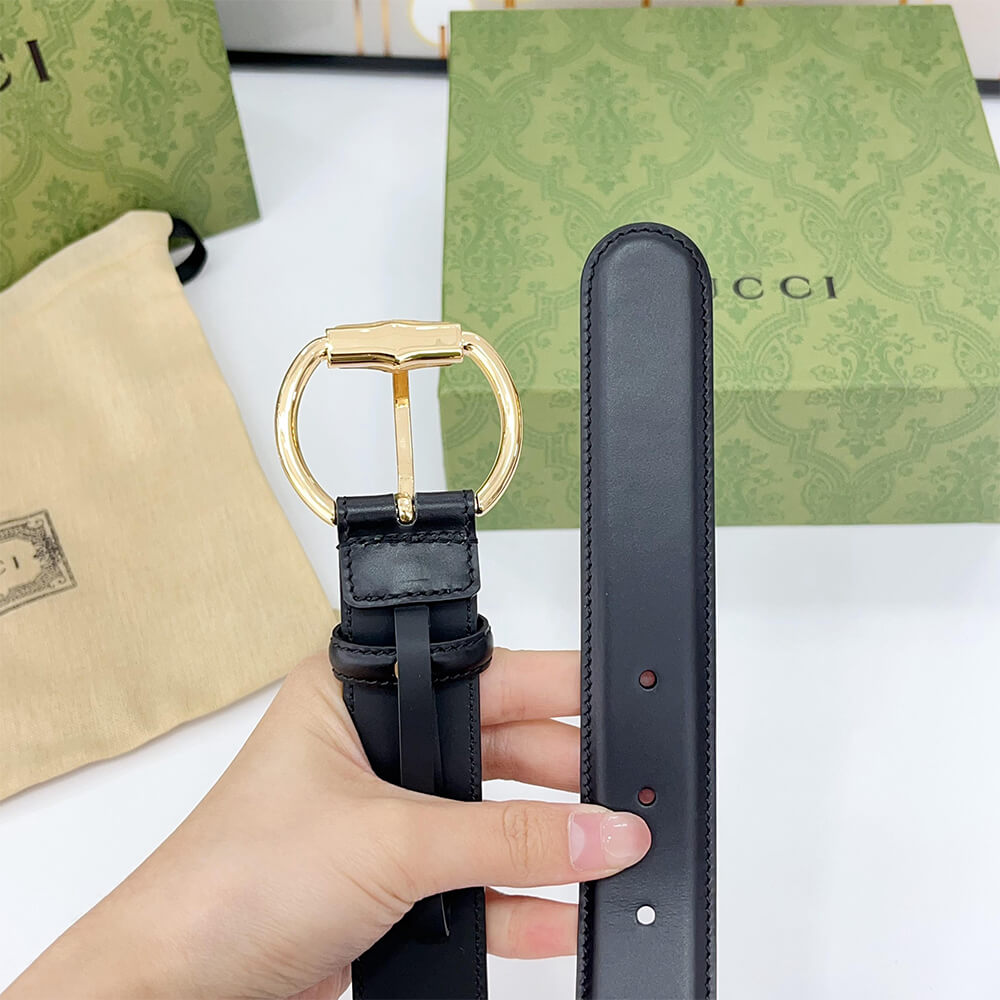 Gvc*1 belt with bamboo detail buckle