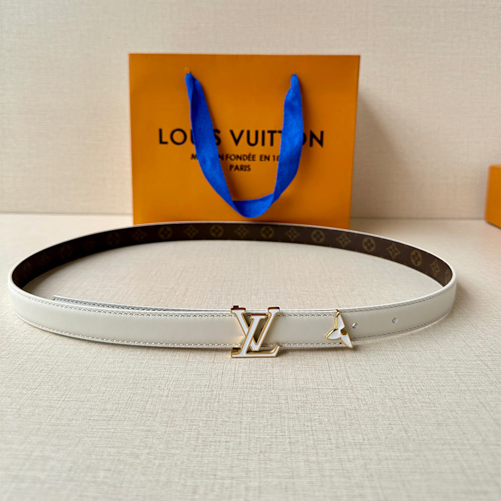 Pretty LV Enamel 20mm reversible belt