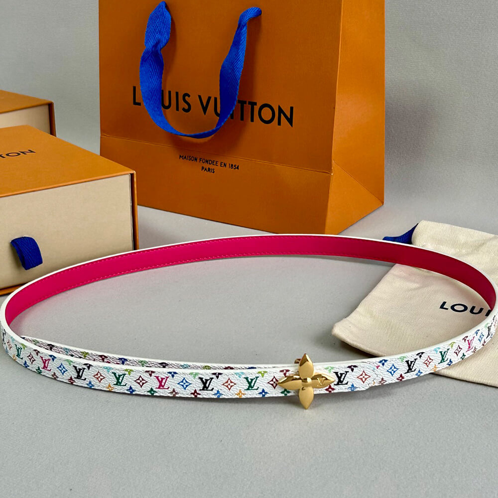 LV x TM Mini Flowergram 15mm Reversible Belt(High-end Grade)