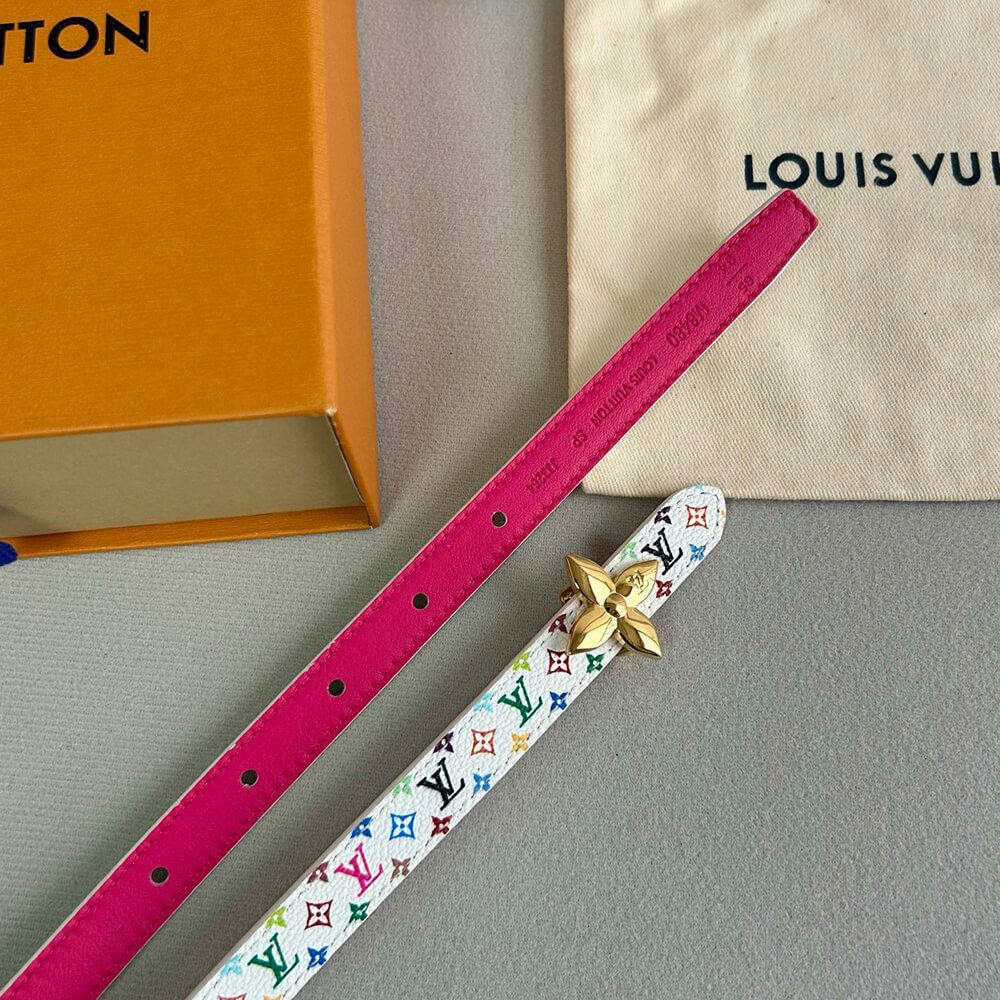 LV x TM Mini Flowergram 15mm Reversible Belt(High-end Grade)