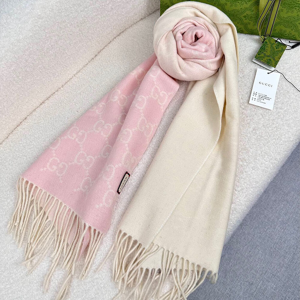Gv*cl GG cashmere scarf