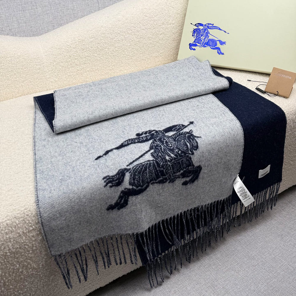 Bv*b*rry Knight Cashmere Reversible Scarf
