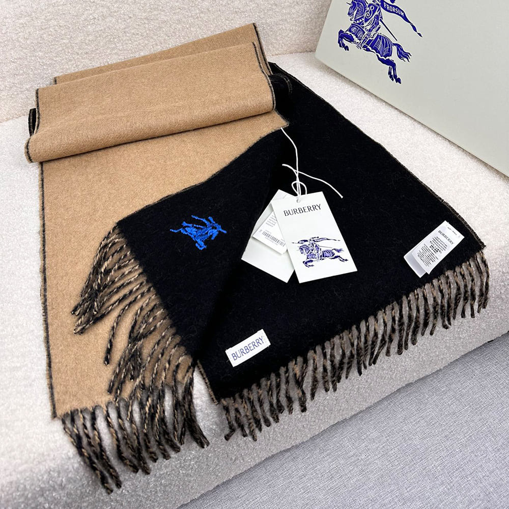 Bv*b*rry Reversible Cashmere Scarf