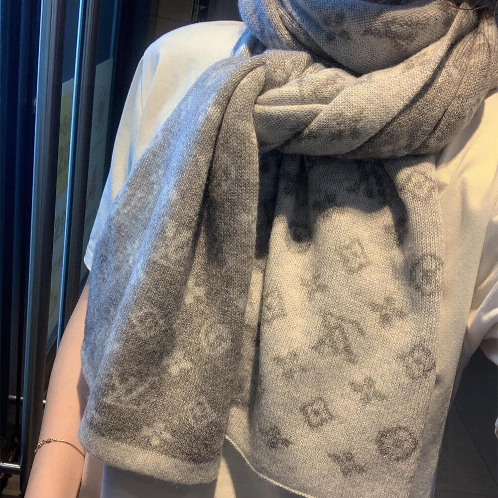 LV Monogram Denim Scarf
