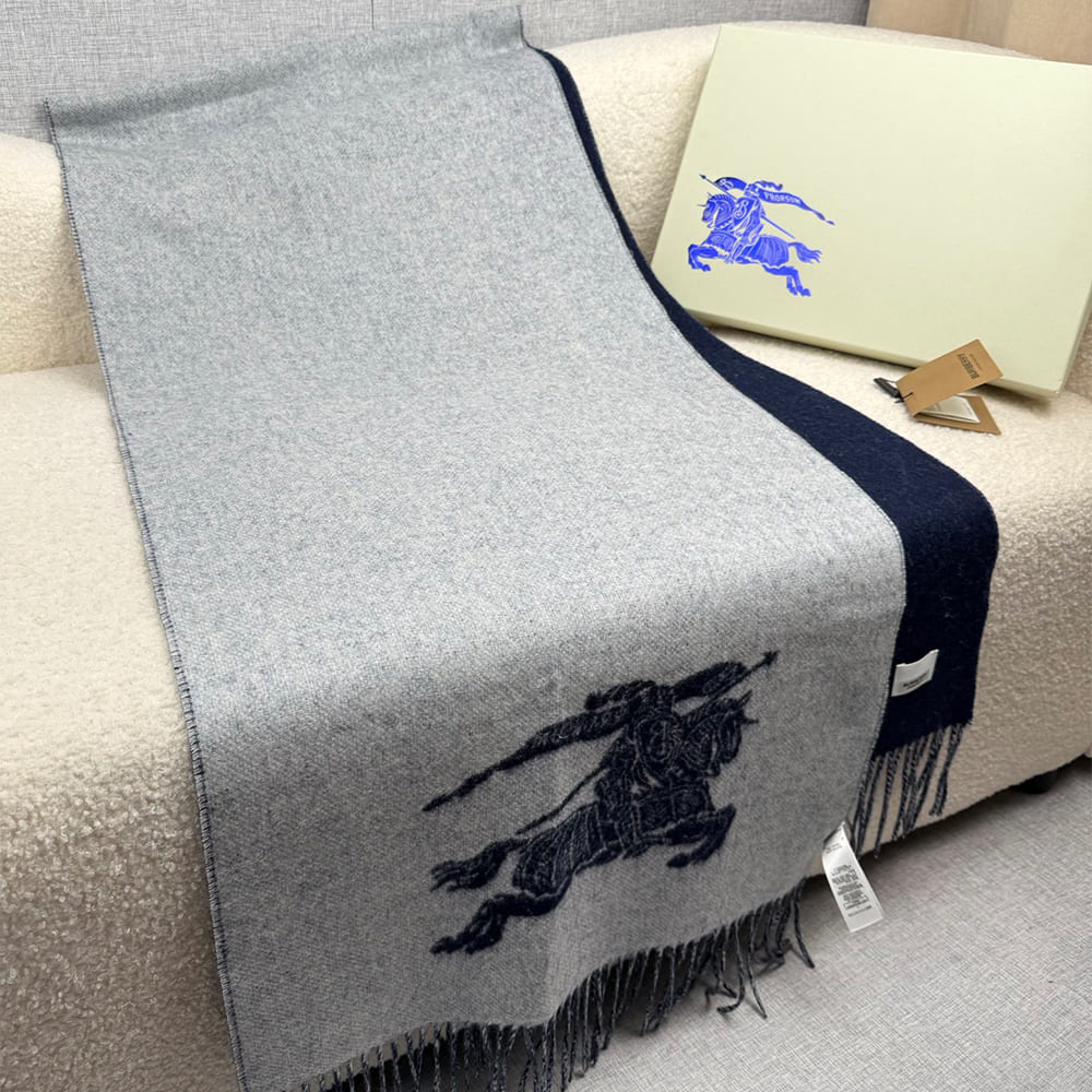 Bv*b*rry Knight Cashmere Reversible Scarf