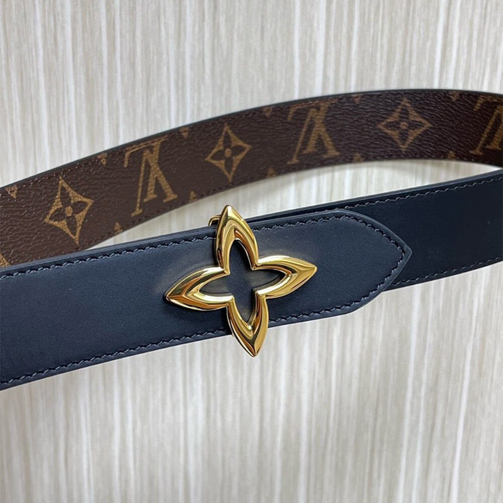 LV Slim Flower 35mm Reversible Belt