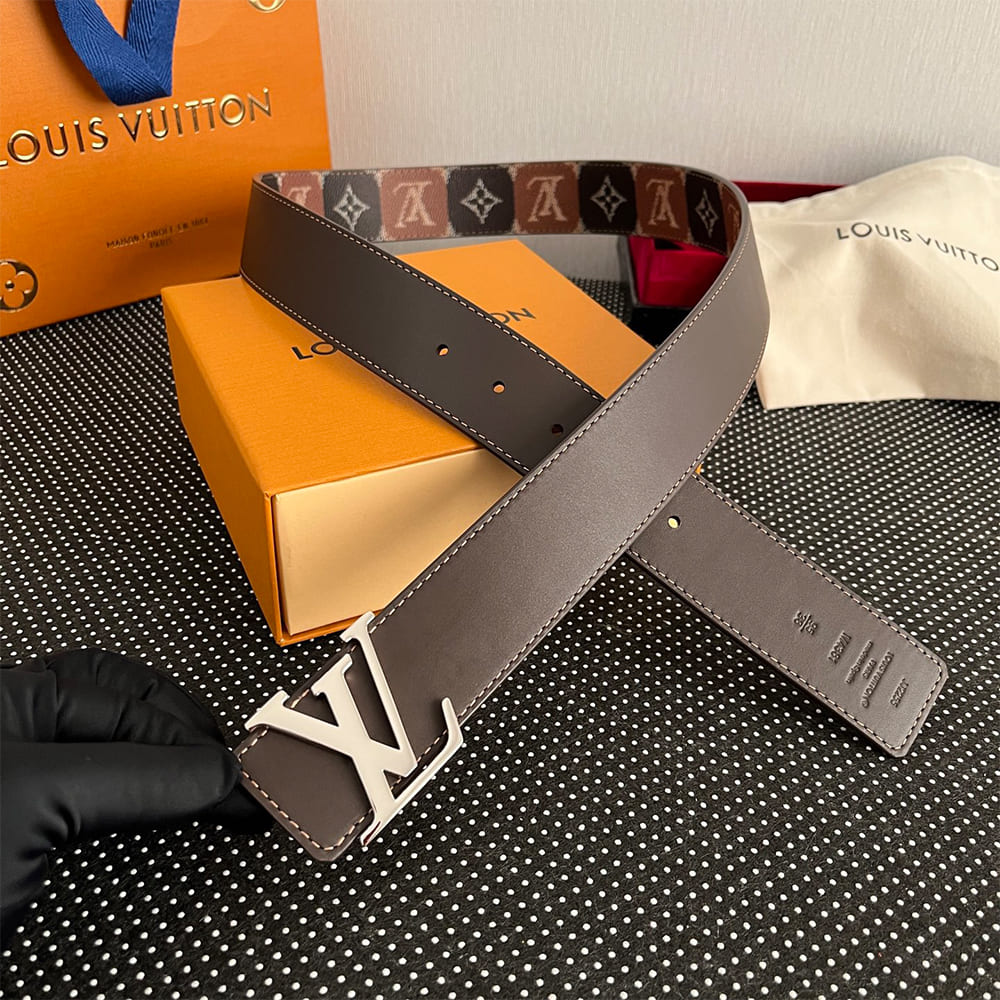 LV Initiales College Monogram Heritage 40mm Reversible Belt