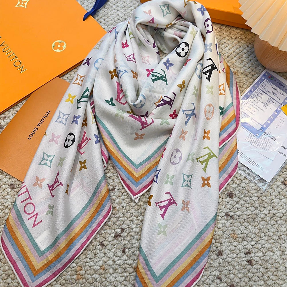 LV x TM Monogram Multicolor Shawl