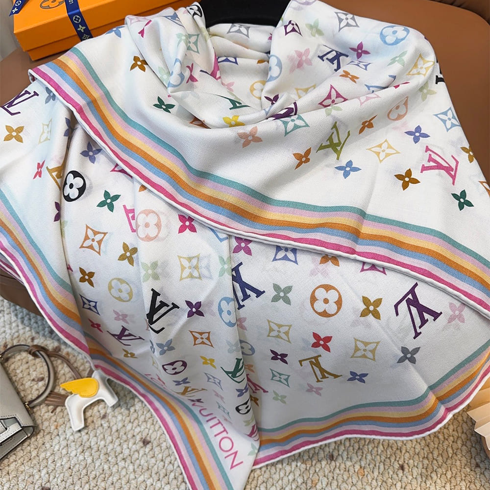 LV x TM Monogram Multicolor Shawl