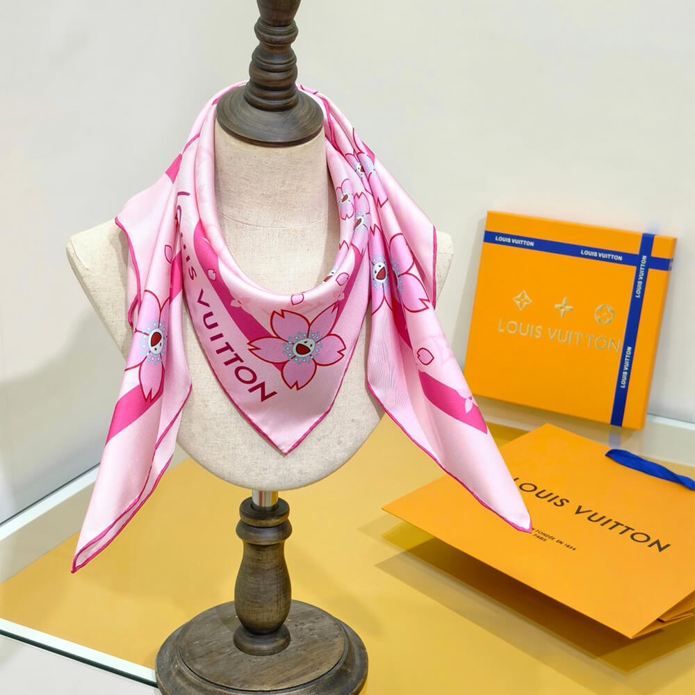LV x TM Monogram Cherry Blossom Square 70