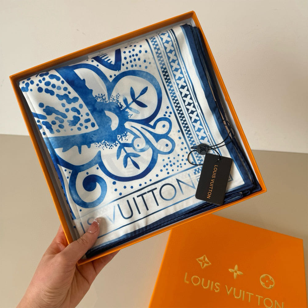 LV Mosaic Tile Silk Square 90