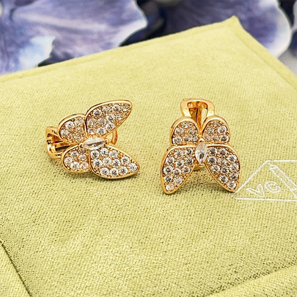 VCA Two Butterfly Earrings