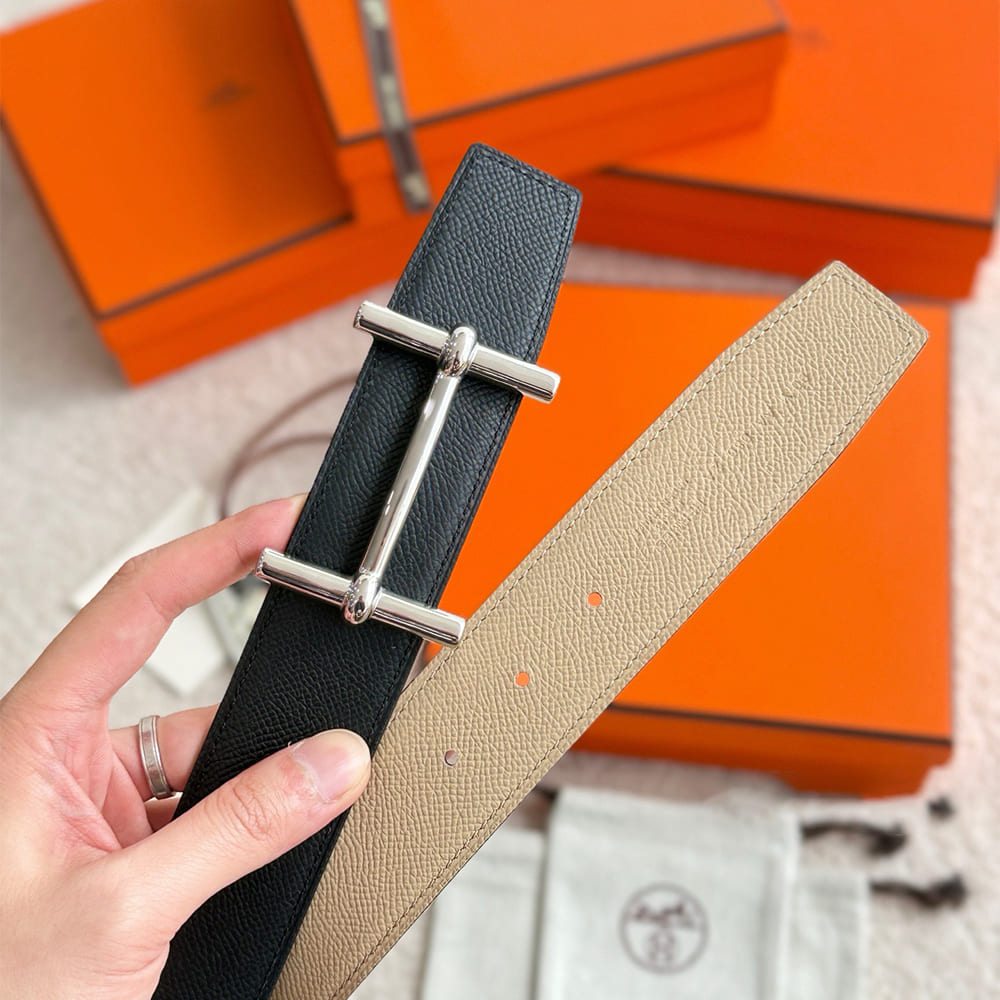H**me5 H d’Ancre belt buckle & Reversible leather strap 38 mm