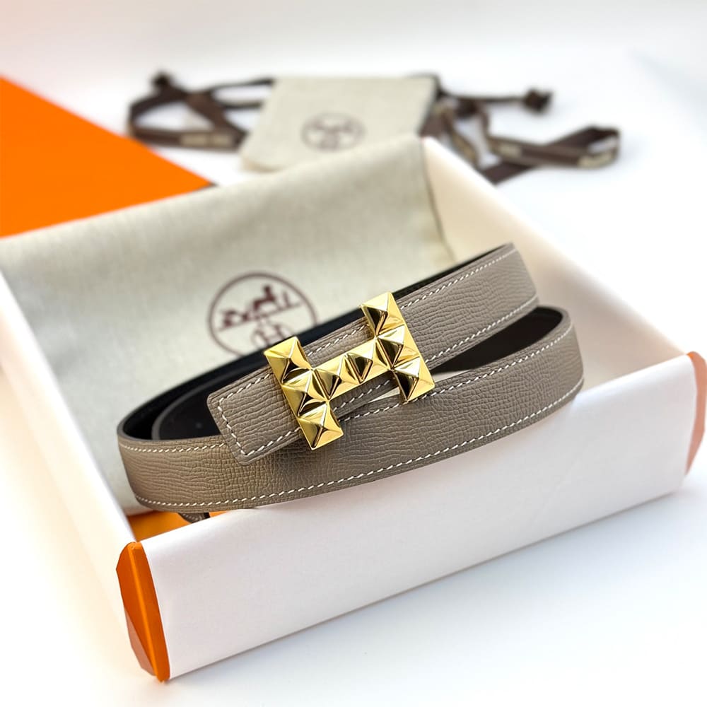 H**me5 H Infini belt buckle & Reversible leather strap 24 mm
