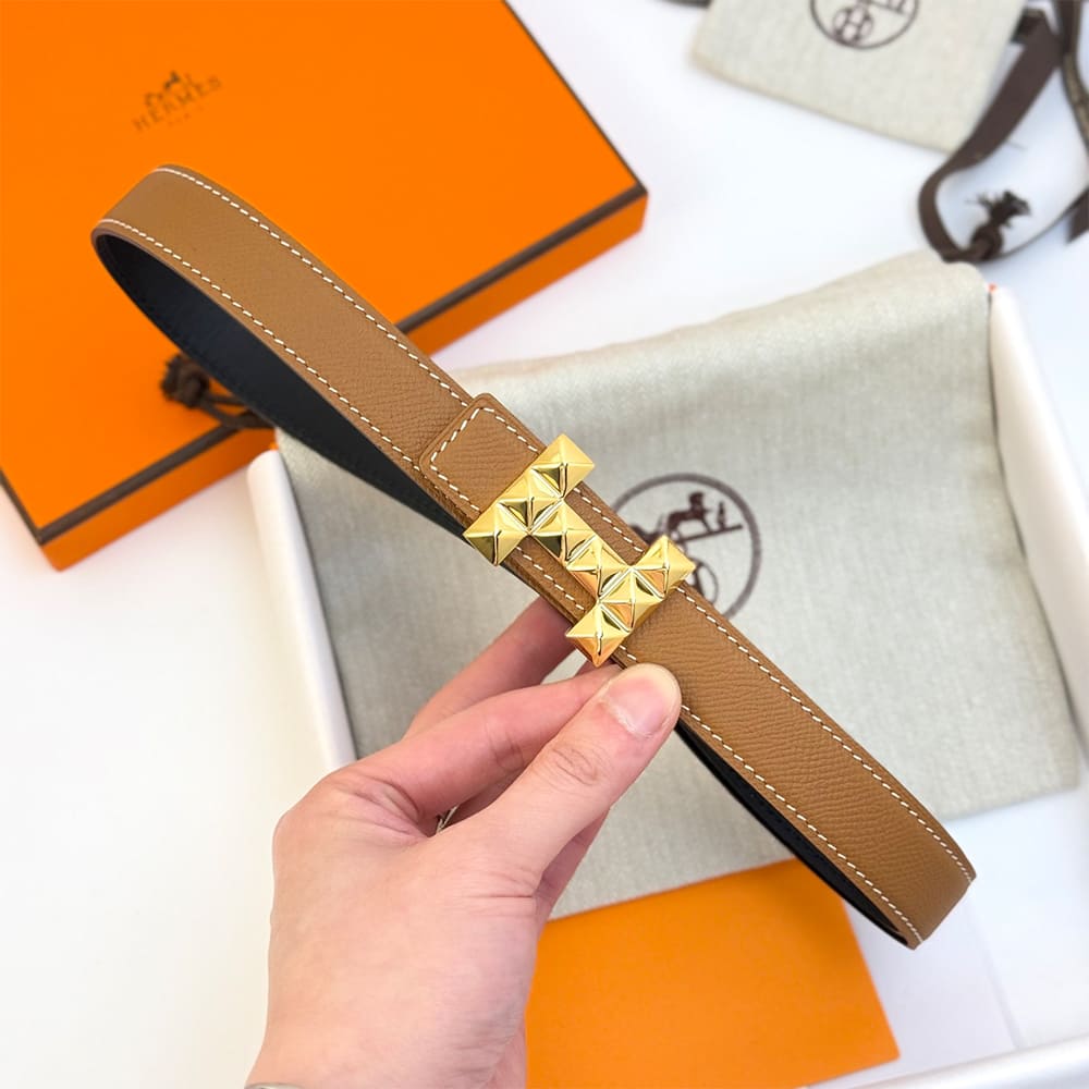H**me5 H Infini belt buckle & Reversible leather strap 24 mm