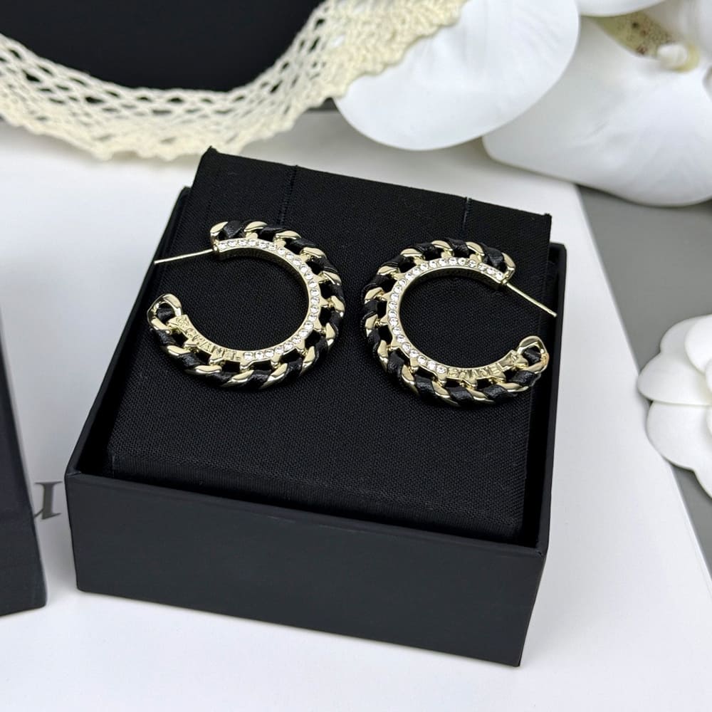 Ch**el Hoop Earrings