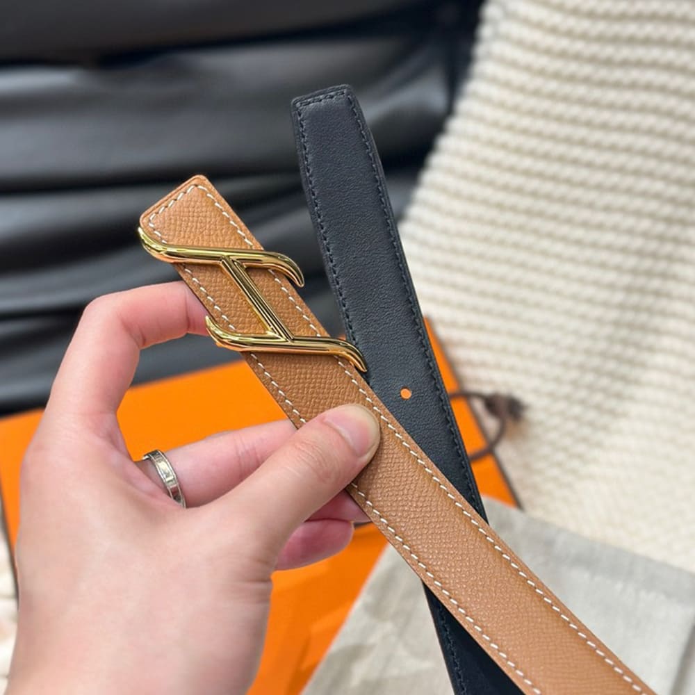 H**me5 HDN belt buckle & Reversible leather strap 24 mm