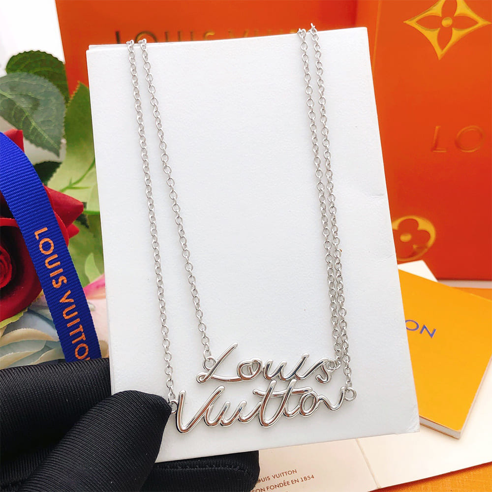 LV Script Necklace