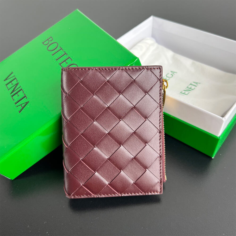 Intrecciato Small Bi-Fold Wallet(HIGH-END GRADE)
