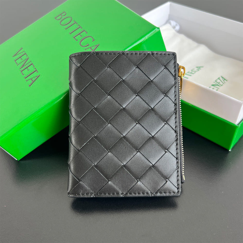 Intrecciato Small Bi-Fold Wallet(HIGH-END GRADE)