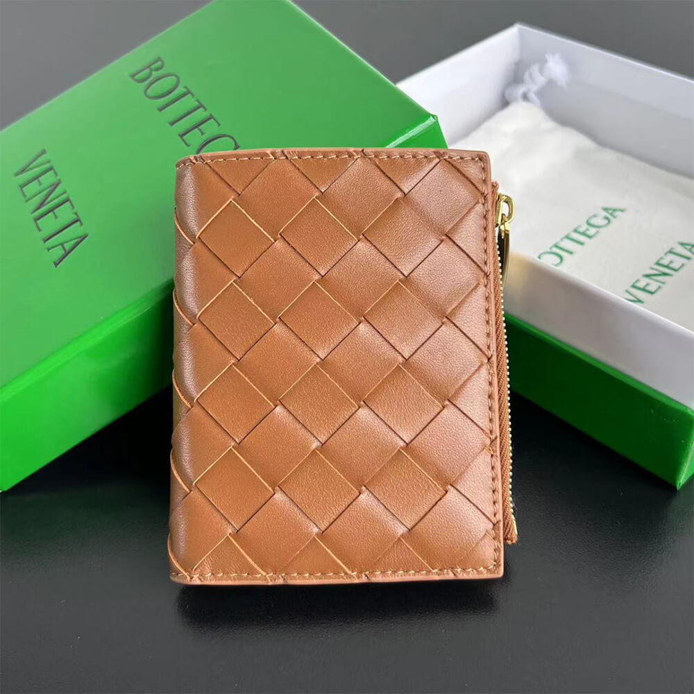 Intrecciato Small Bi-Fold Wallet(HIGH-END GRADE)
