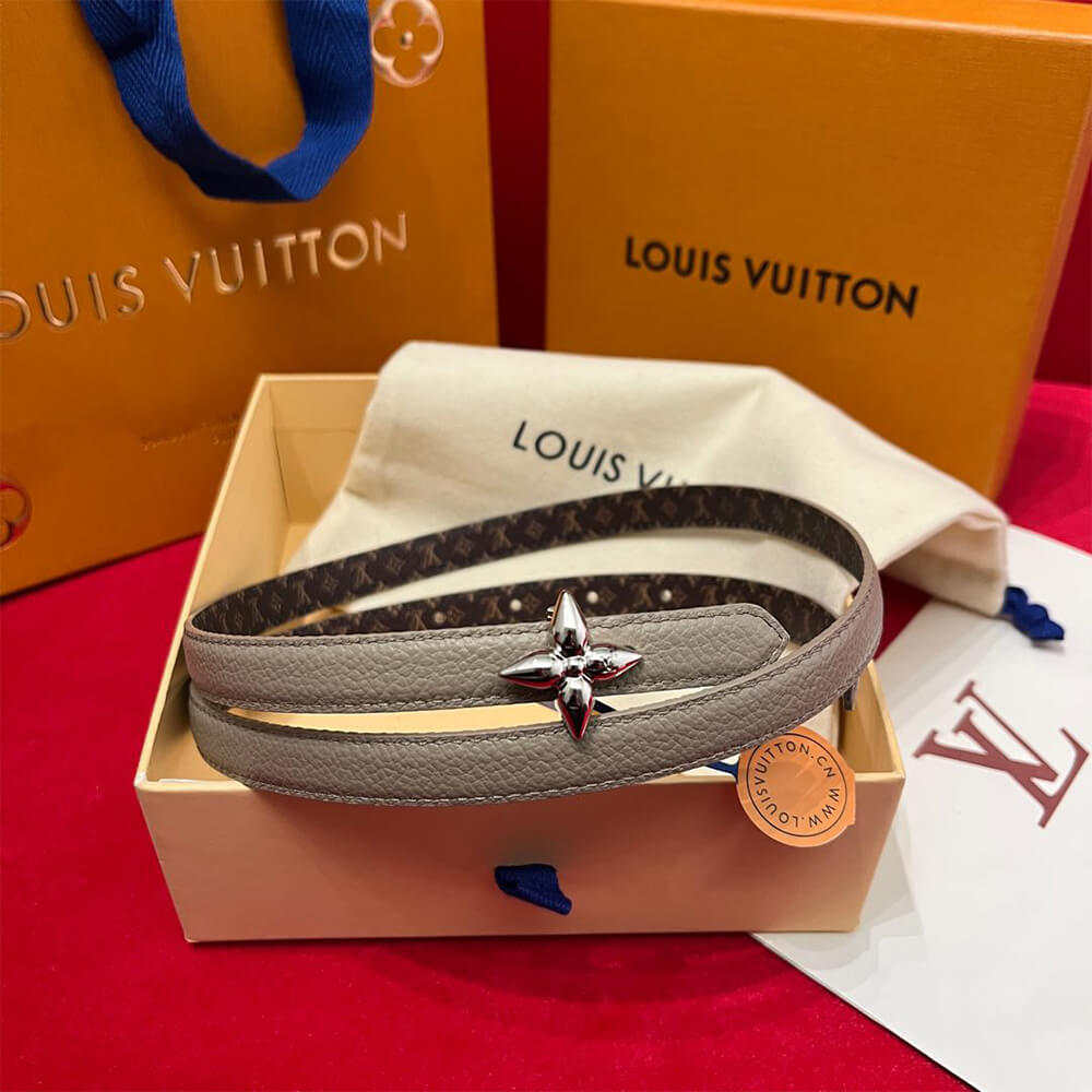 LV Mini Flowergram 15mm Reversible Belt