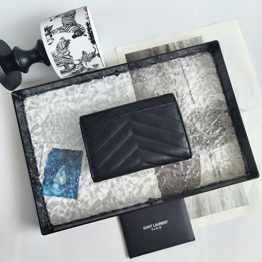 CASSANDRE MATELASS?? SMALL ENVELOPE WALLET IN GRAIN DE POUDRE LEATHER(HIGH-END GRADE)