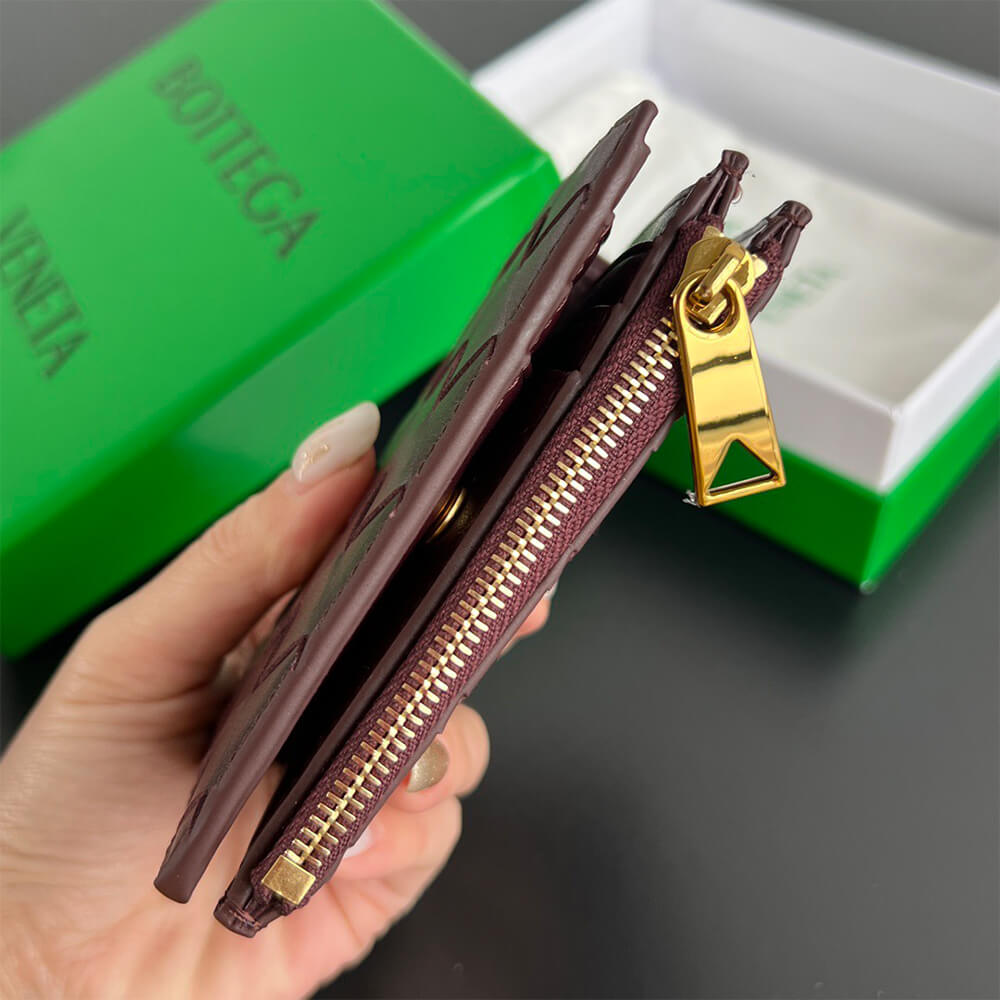 Intrecciato Small Bi-Fold Wallet(HIGH-END GRADE)