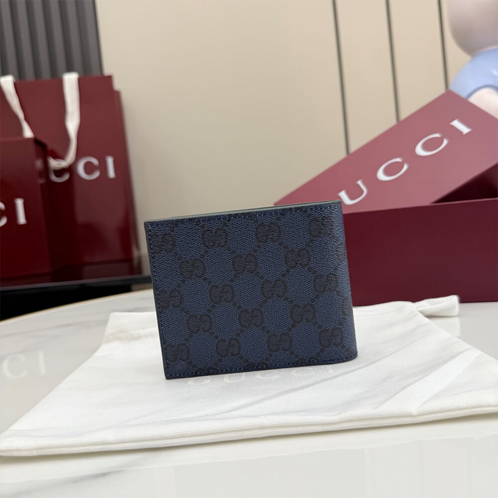 Green interior GG bi-fold wallet(HIGH-END GRADE)