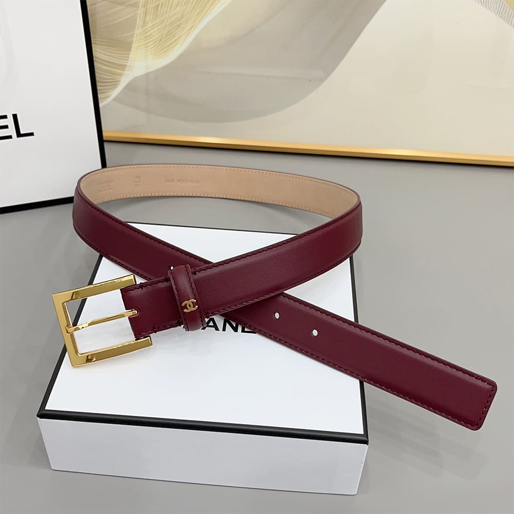 Ch**el Leather belt 30 mm