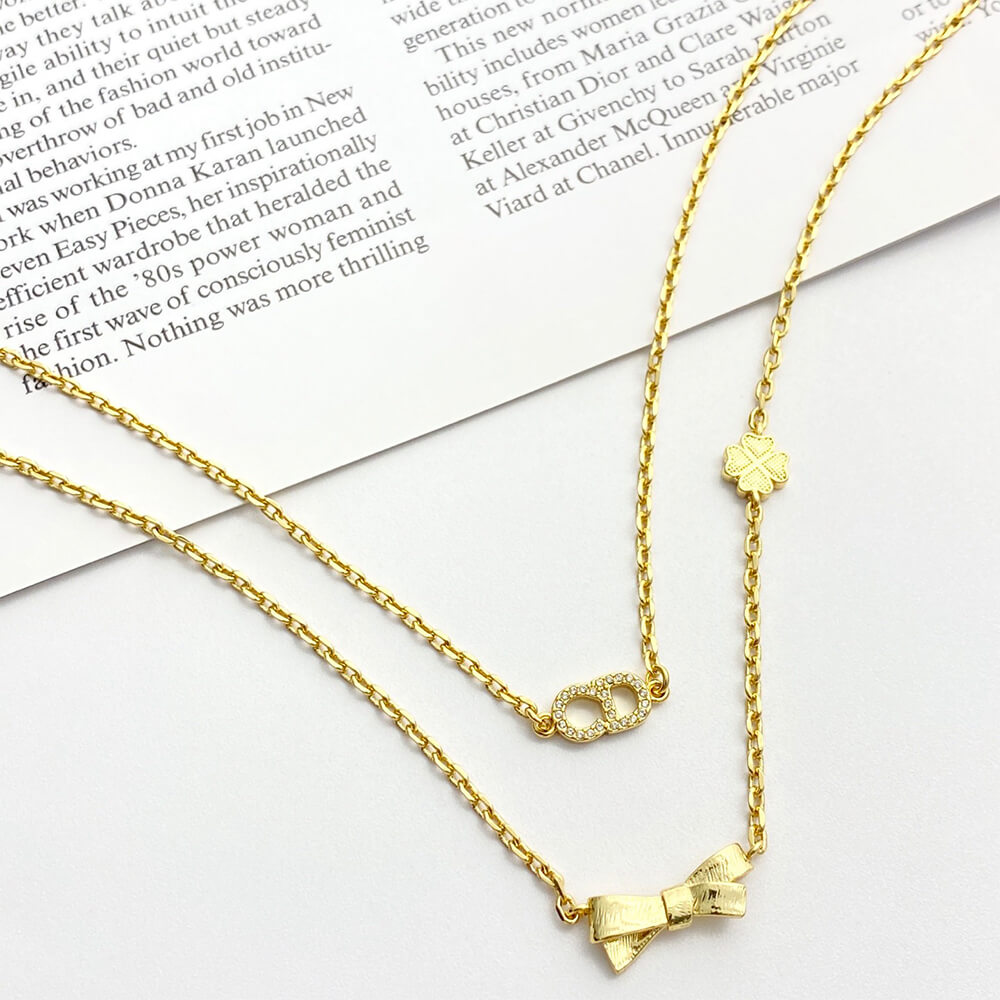 D10r CD Bow necklace