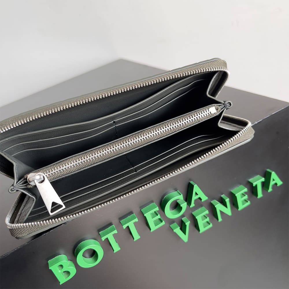 Intrecciato Zip Around Wallet(HIGH-END GRADE)