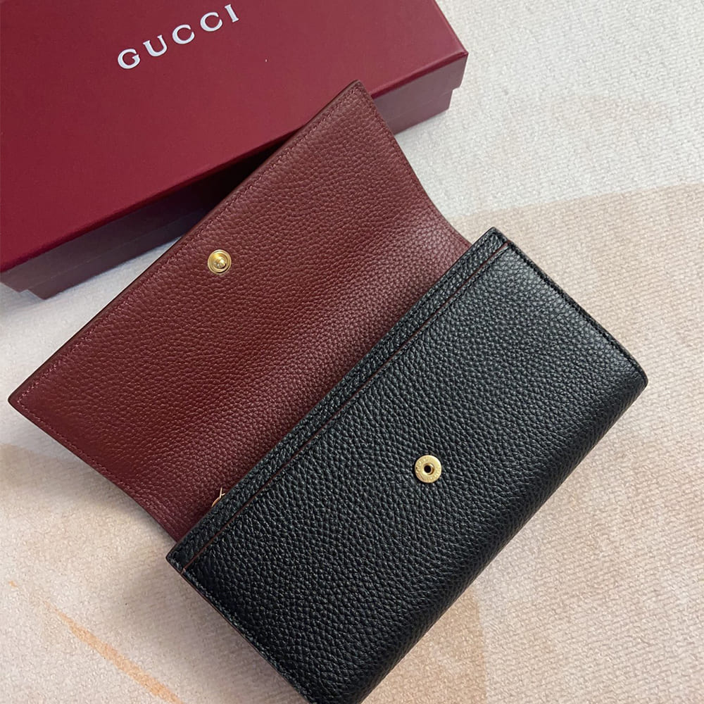 Bi-color GG Marmont continental wallet(HIGH-END GRADE)