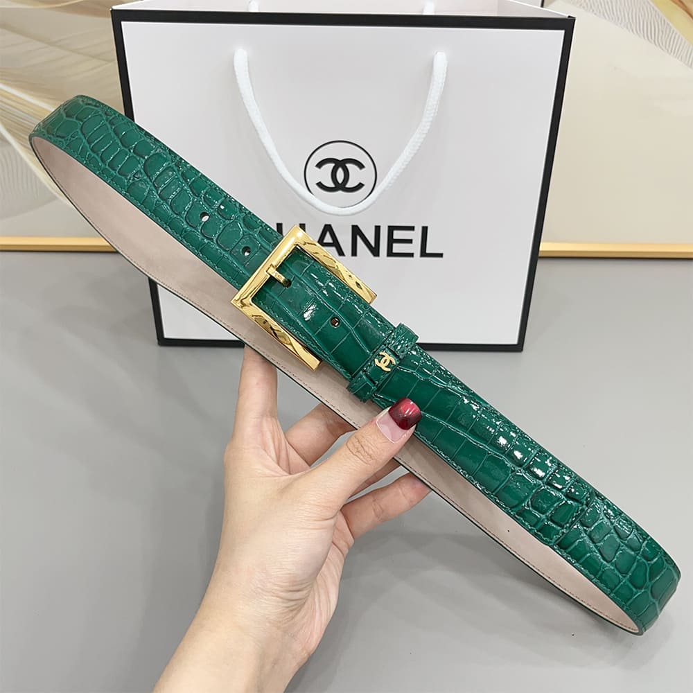Ch**el Leather belt 30 mm