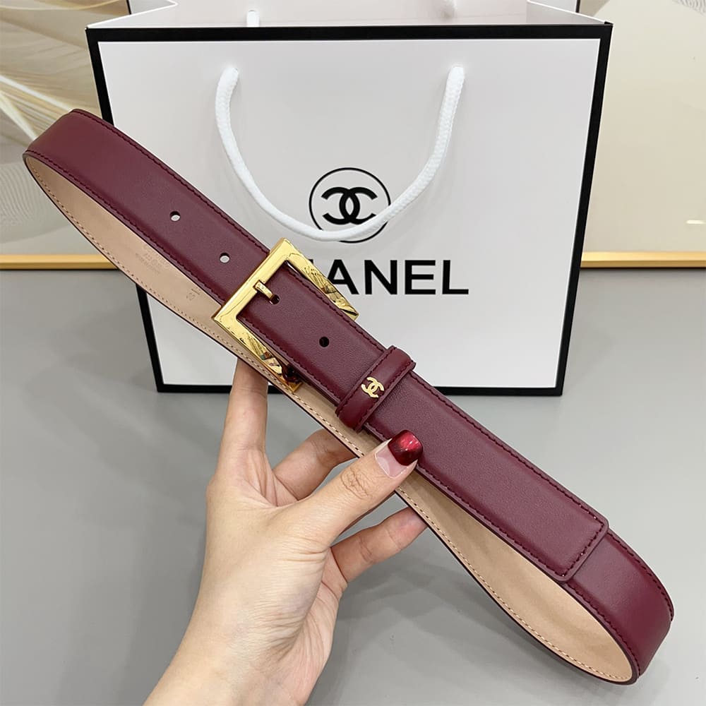 Ch**el Leather belt 30 mm