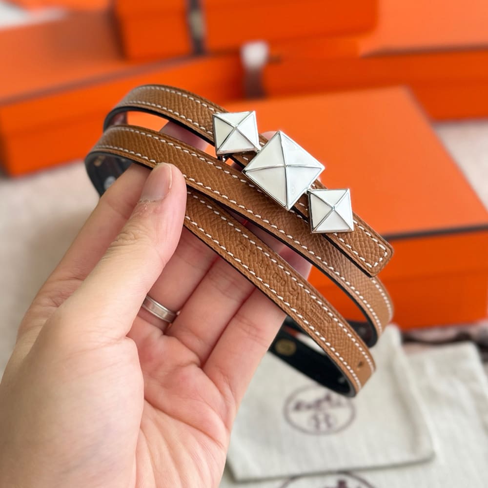 H**me5 1925 Belt Buckle & H**me5 sur Mer Reversible Leather Strap 13 mm
