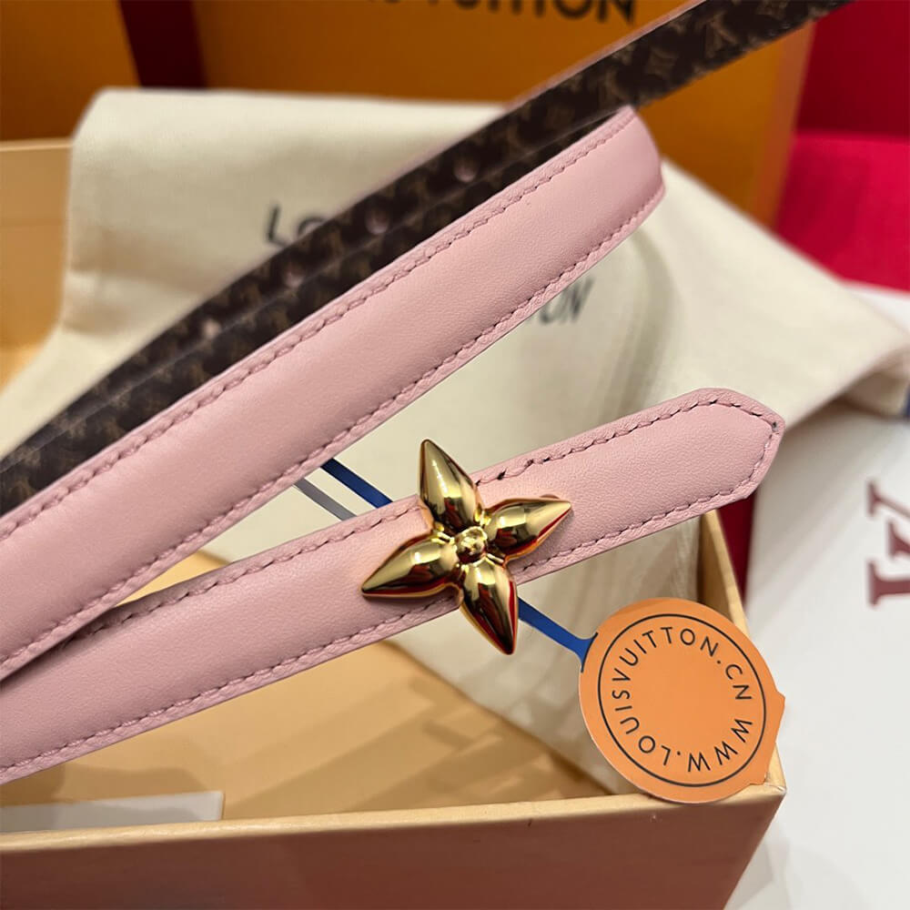 LV Mini Flowergram 15mm Reversible Belt