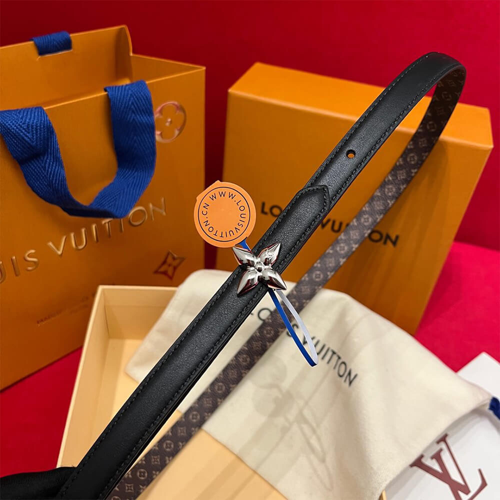 LV Mini Flowergram 15mm Reversible Belt