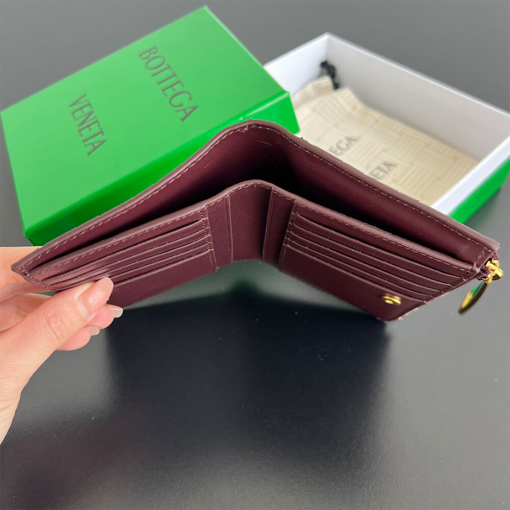 Intrecciato Medium Bi-Fold Wallet(HIGH-END GRADE)