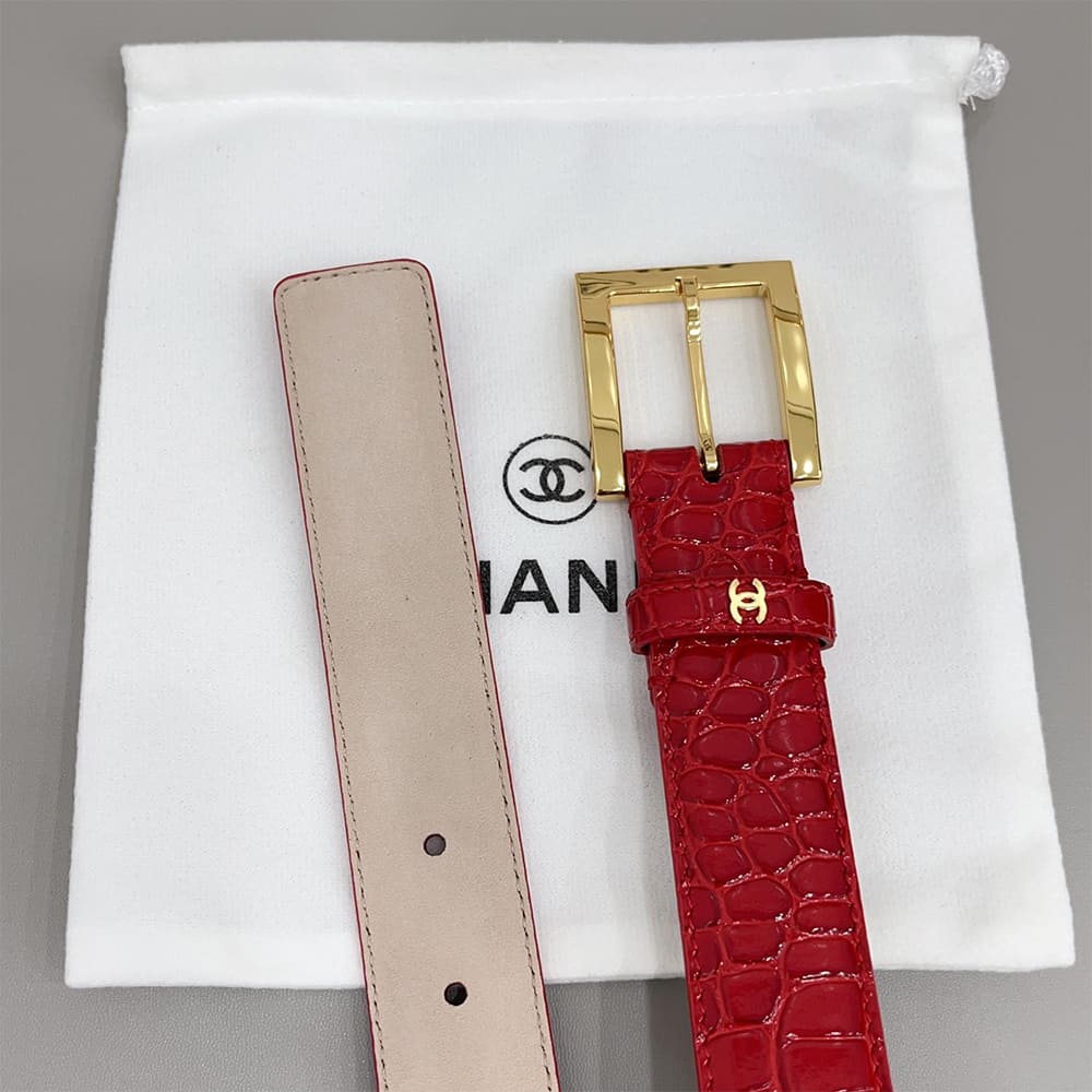 Ch**el Leather belt 30 mm