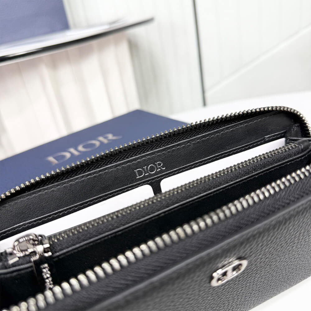 CD Icon Long Zipped Wallet(HIGH-END GRADE)