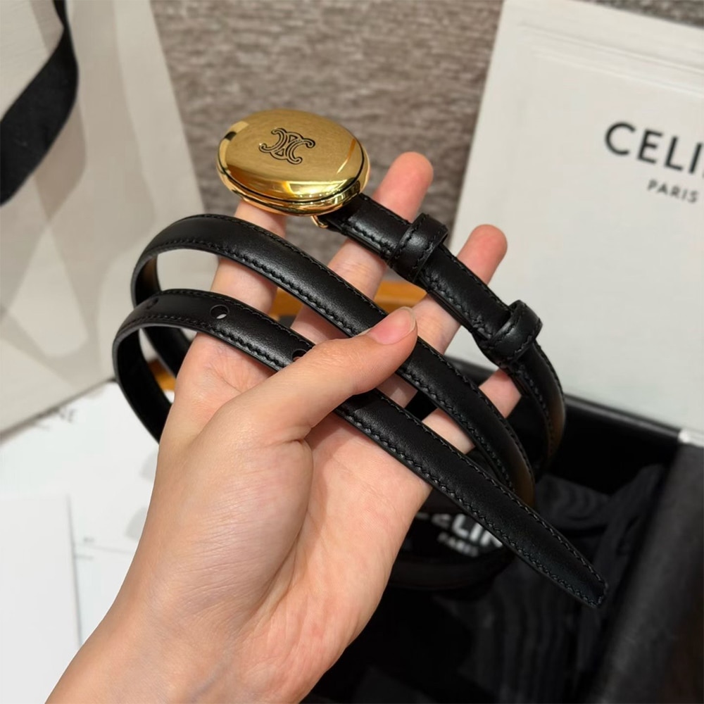 Ce1i*e Thin Plate Belt 13MM IN Taurillon Leather