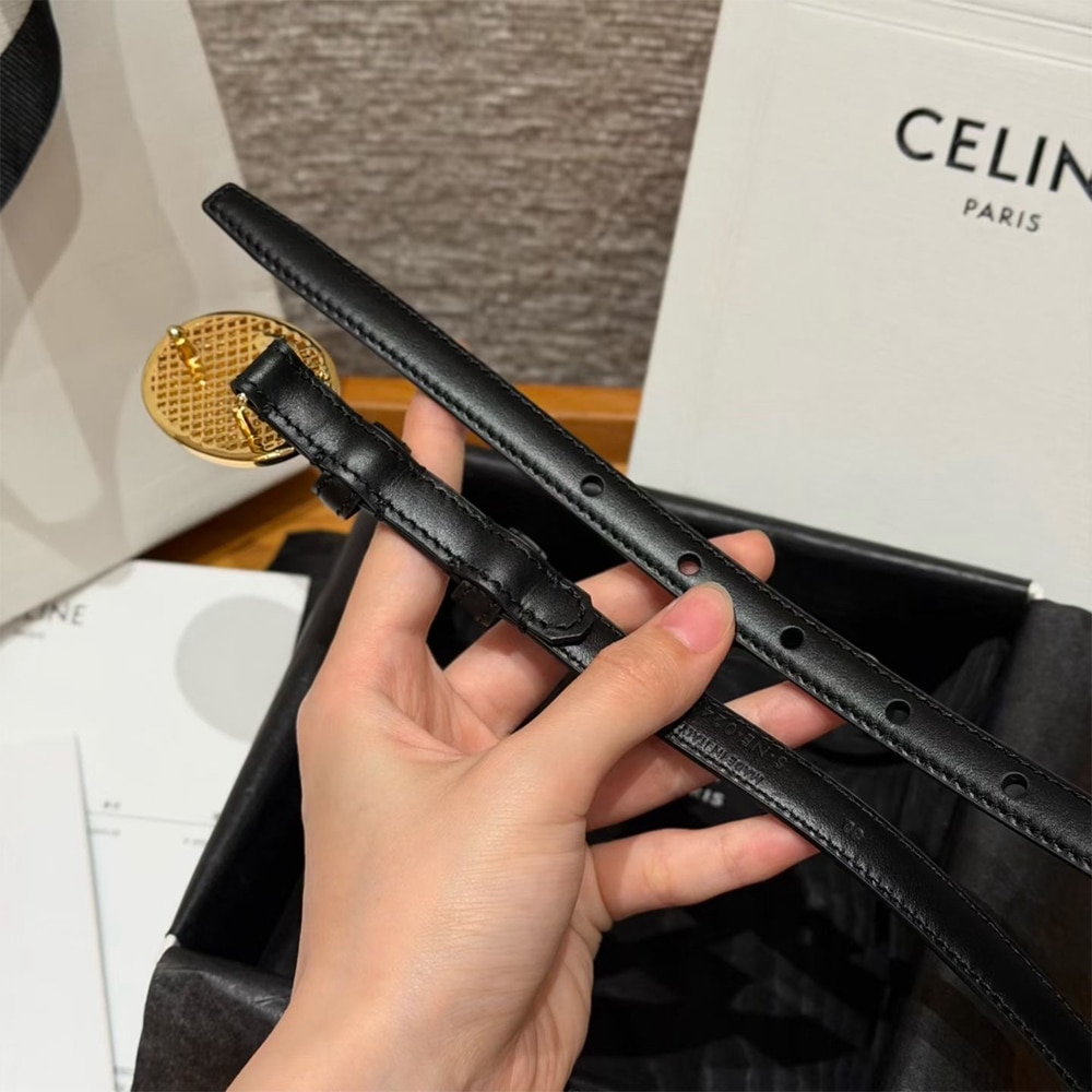 Ce1i*e Thin Plate Belt 13MM IN Taurillon Leather